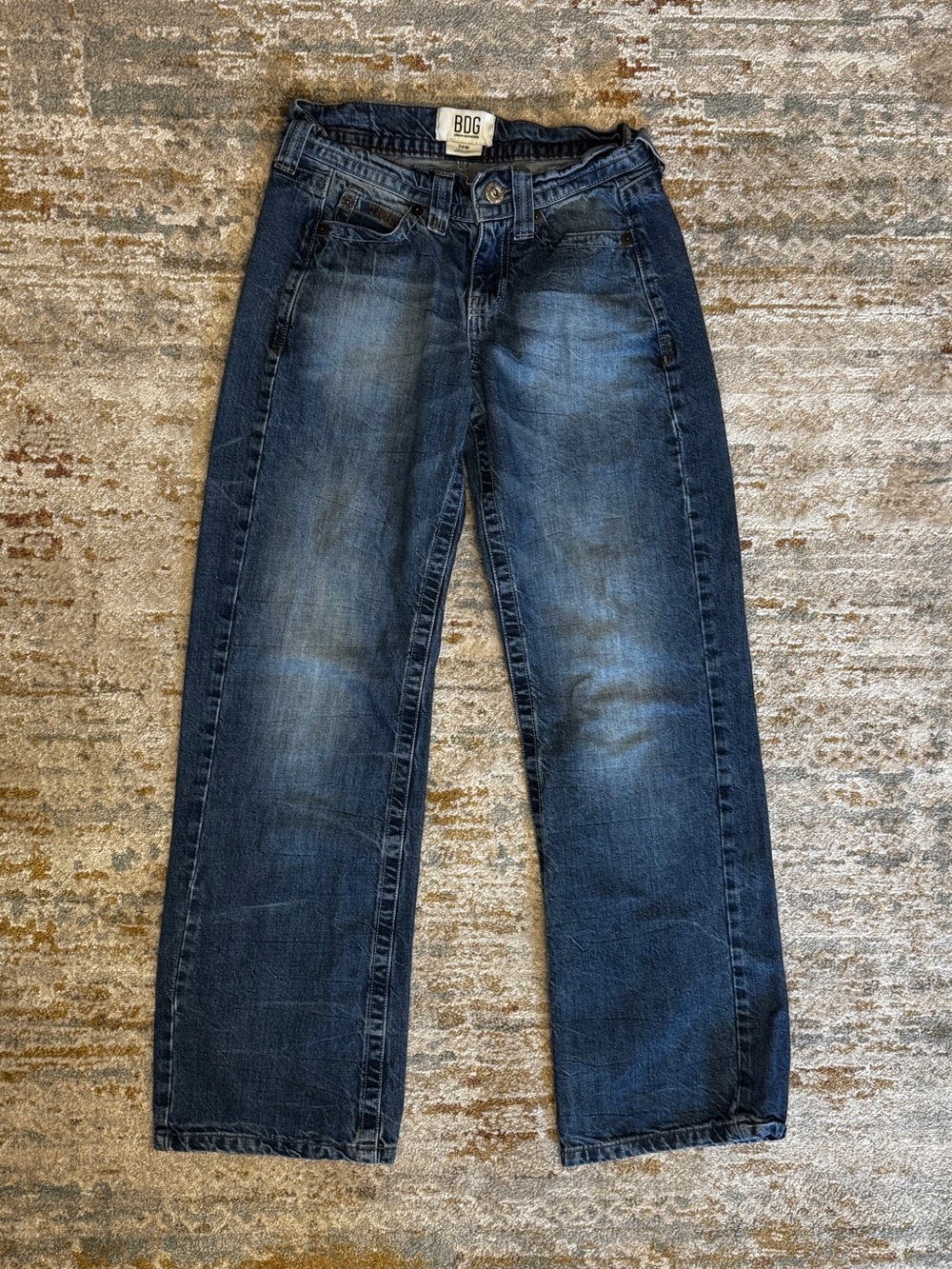 BDG Straight Leg Jeans in Blue Waist 24W